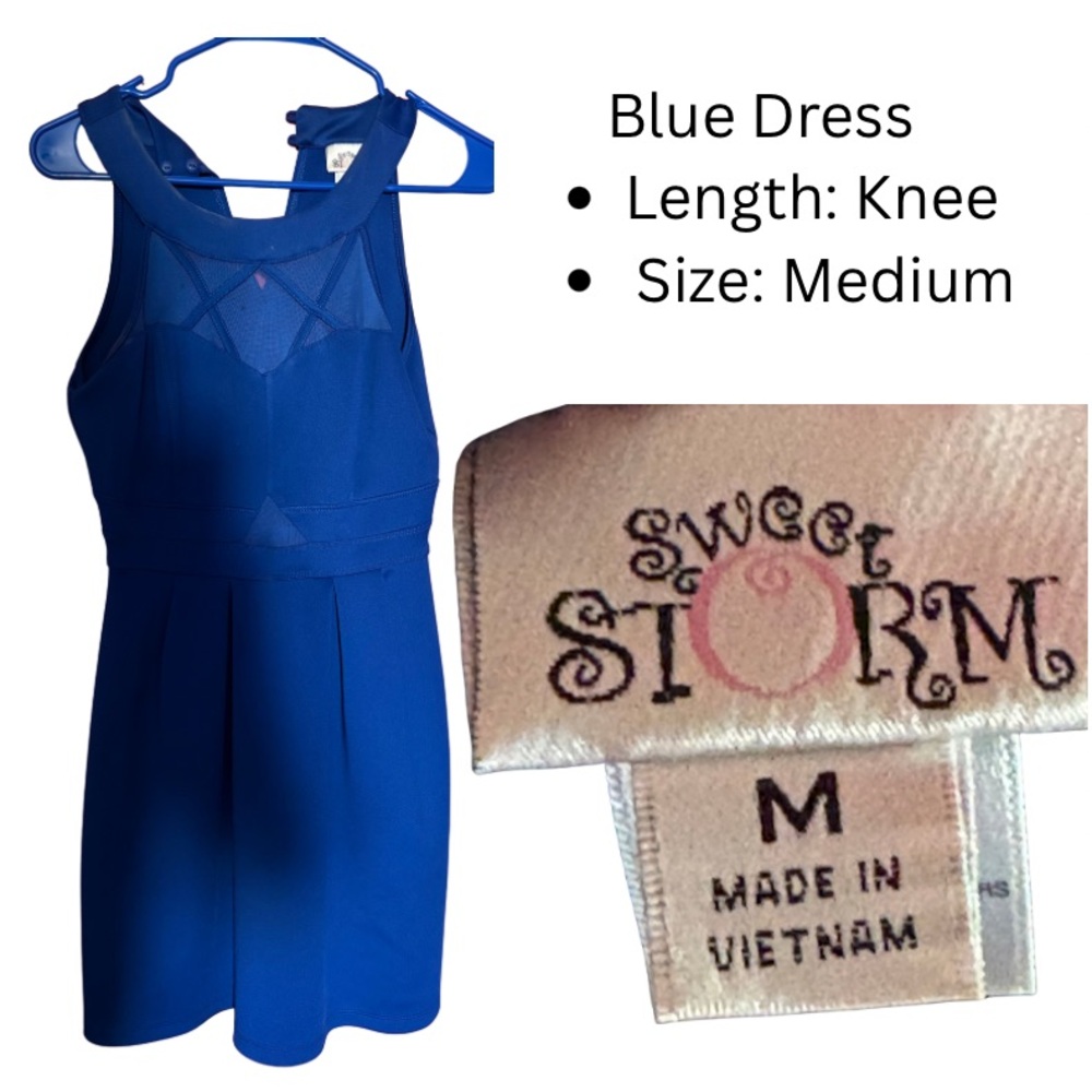 Sweet Storm Vibrant Blue Dress